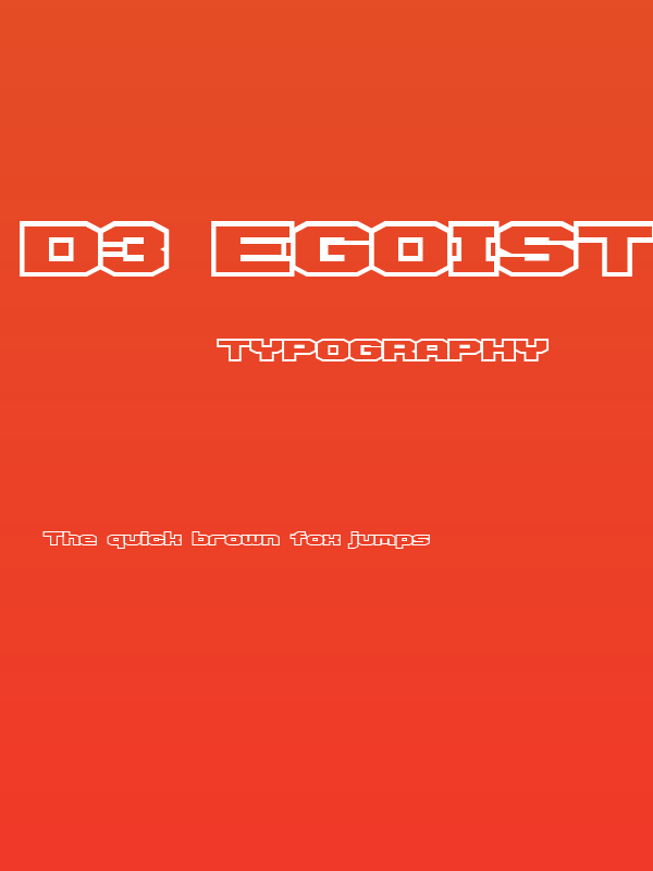 D3 Egoistism outline Poster