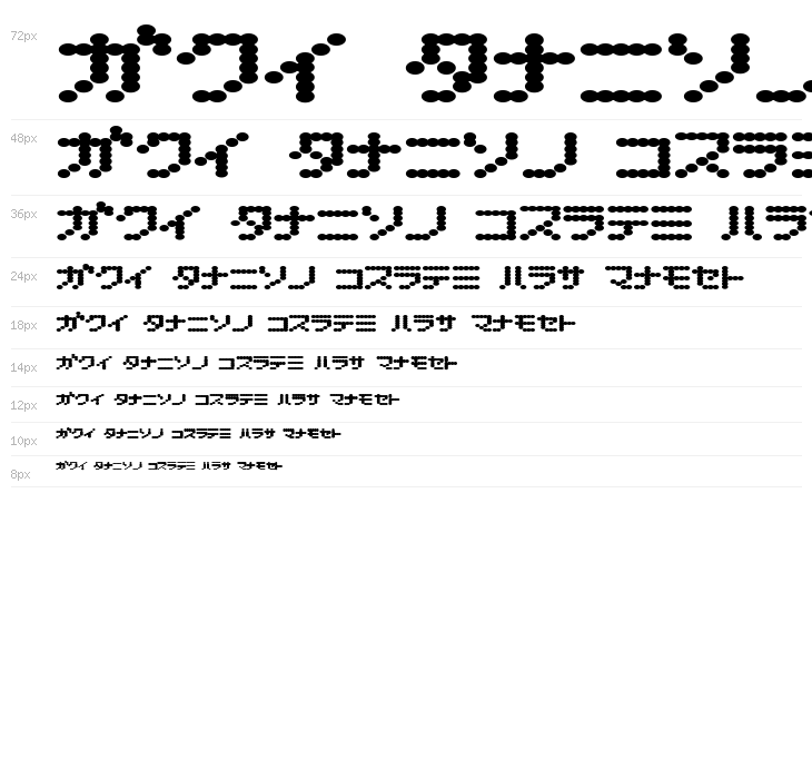 D3 Electronism Katakana Waterfall