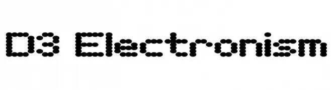 D3 Electronism  baixar fontes gratis