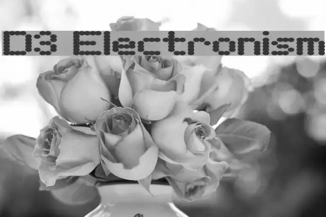 D3 Electronism Font examples