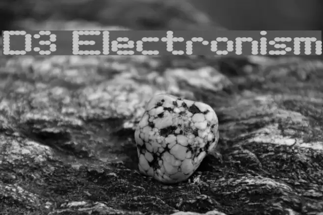 D3 Electronism Font examples