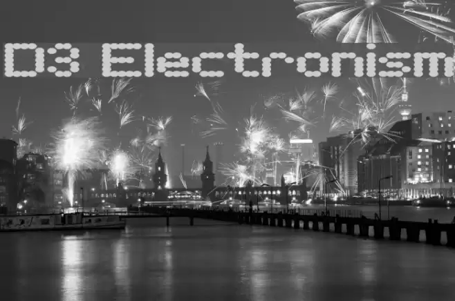 D3 Electronism Font examples