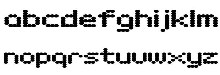 D3 Electronism Font LOWERCASE