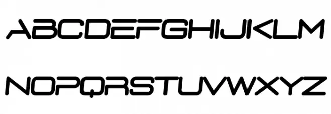 D3 Euronism Bold italic 字体 大写