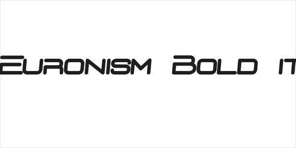 D3 Euronism Bold italic Logo
