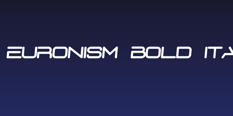 D3 Euronism Bold italic Social Header