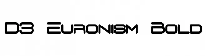 D3 Euronism Bold  Fuentes Gratis Descargar