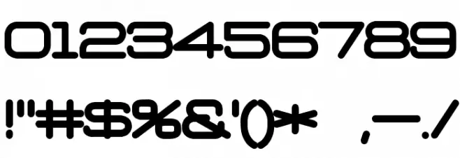 D3 Euronism Bold Font OTHER CHARS