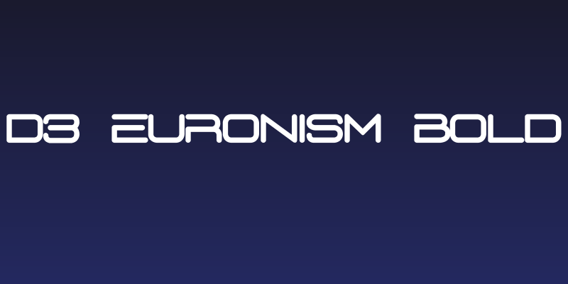 D3 Euronism Bold Social Header