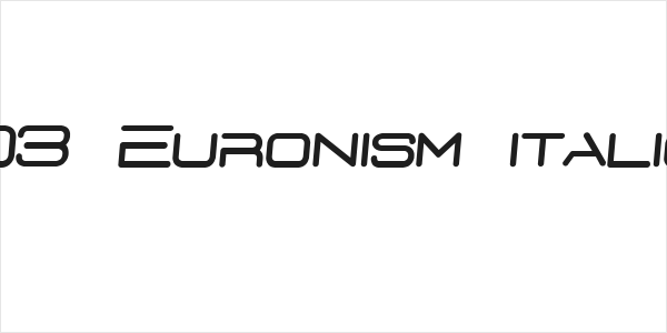 D3 Euronism italic Logo
