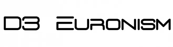 D3 Euronism  Descarca Fonturi Gratis