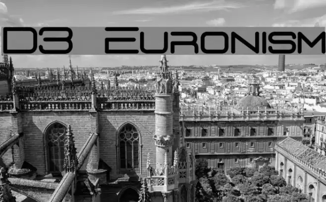 D3 Euronism Font examples