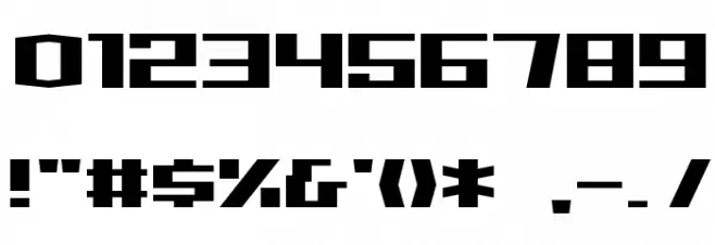 D3 Factorism Alphabet Font OTHER CHARS
