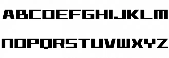 D3 Factorism Alphabet 字体 大写