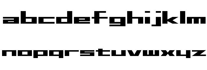 D3 Factorism Alphabet Font LOWERCASE