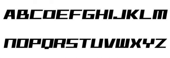 D3 Factorism Italic Schriftart Groß