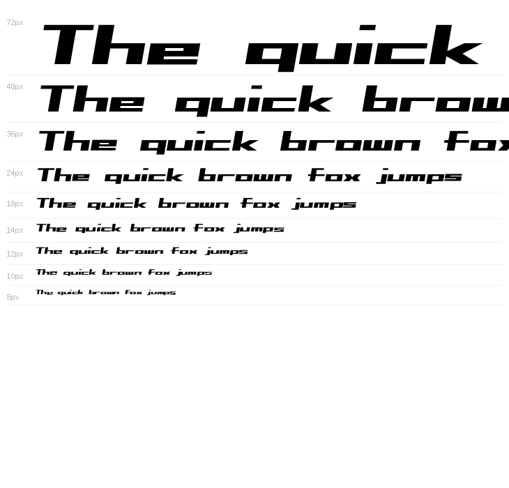 D3 Factorism Italic Waterfall