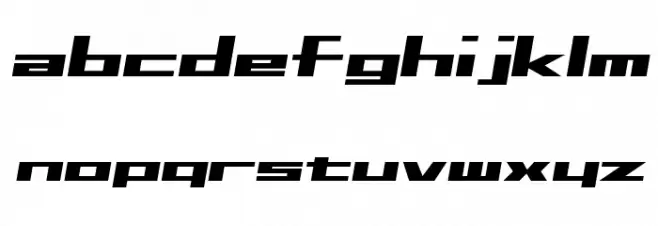 D3 Factorism Italic Font LOWERCASE