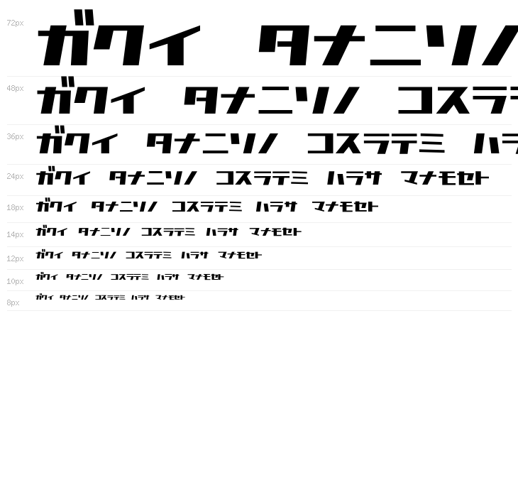 D3 Factorism Katakana Waterfall