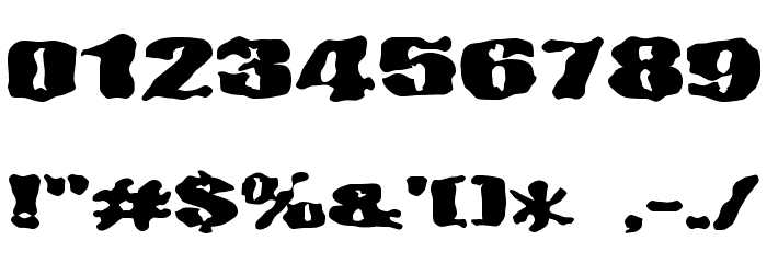 D3 Ghostism-Regular Font OTHER CHARS