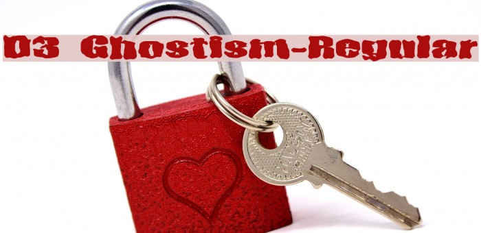 D3 Ghostism-Regular Font examples