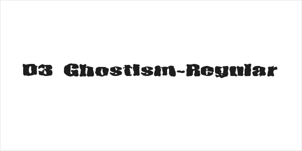 D3 Ghostism-Regular Logo