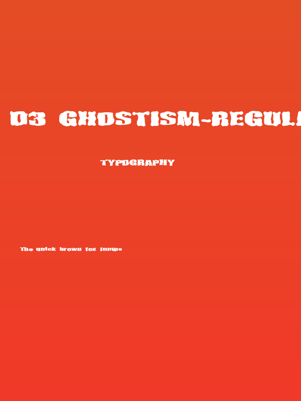 D3 Ghostism-Regular Poster
