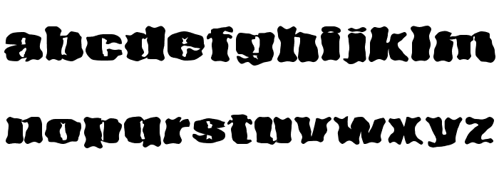 D3 Ghostism-Regular Font LOWERCASE