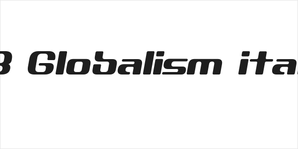 D3 Globalism italic Logo