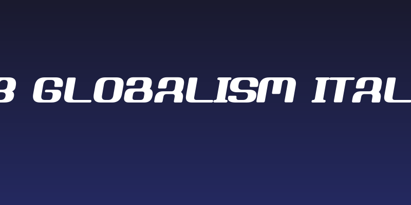 D3 Globalism italic Social Header