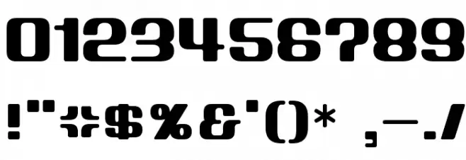 D3 Globalism Font OTHER CHARS