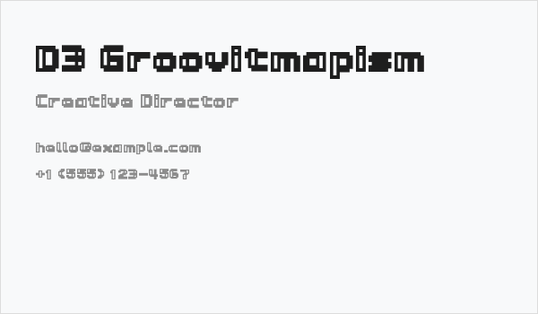 D3 Groovitmapism Business Card