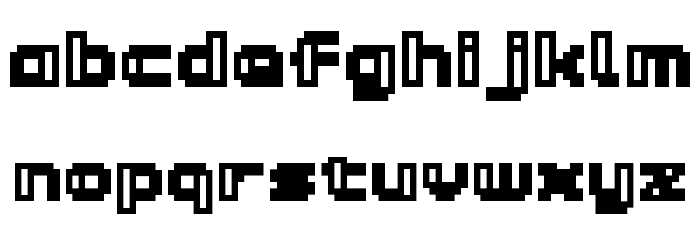 D3 Groovitmapism Font LOWERCASE