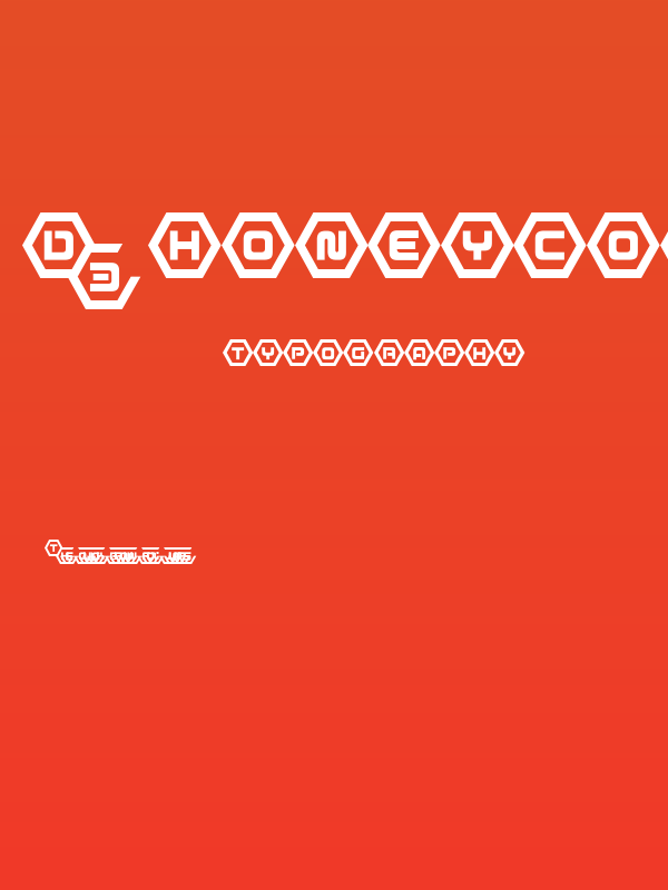 D3 Honeycombism Bold Poster