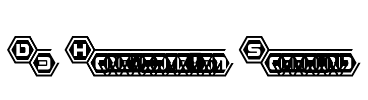 D3 Honeycombism Sorround Font