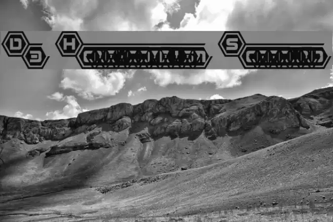 D3 Honeycombism Sorround Font examples