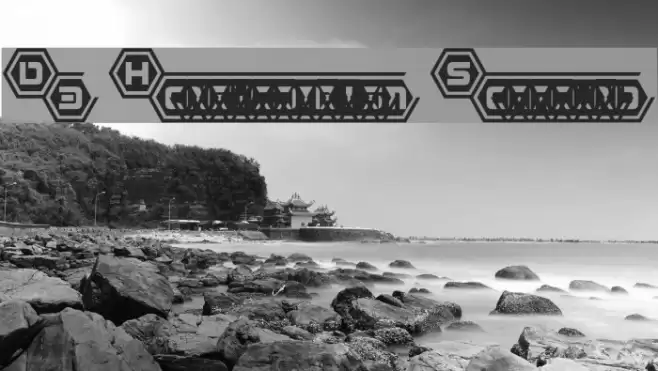 D3 Honeycombism Sorround Font examples