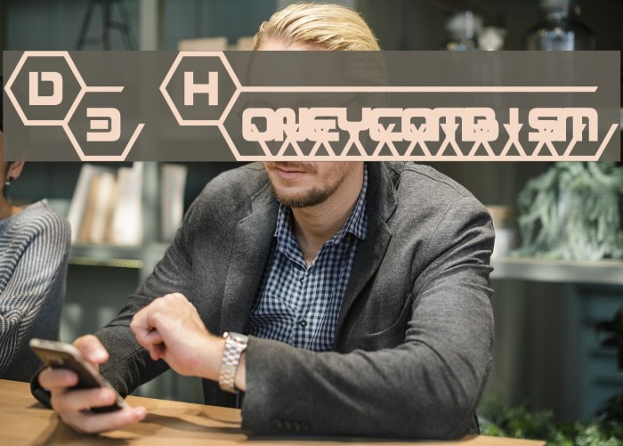 D3 Honeycombism Font examples