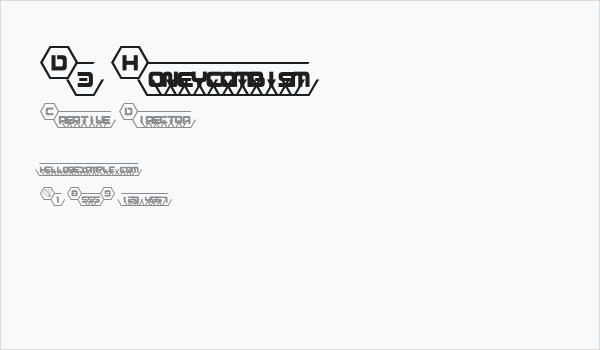 D3 Honeycombism Business Card