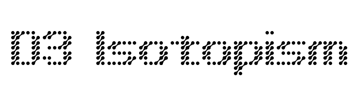 D3 Isotopism Font