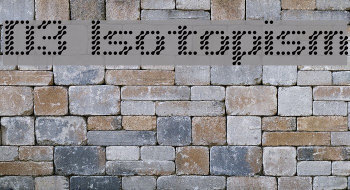 D3 Isotopism Font examples