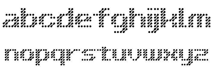 D3 Isotopism Font LOWERCASE