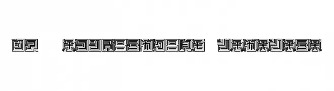 D3 Labyrinthism katakana  Frei Schriftart Herunterladen