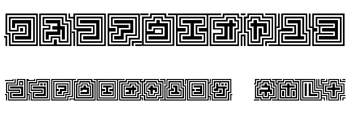 D3 Labyrinthism katakana Font OTHER CHARS