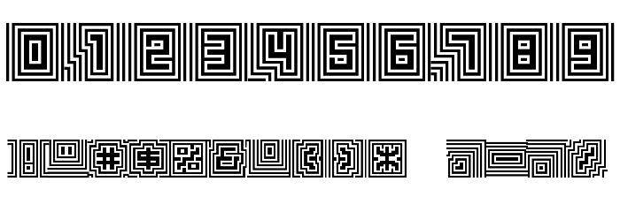 D3 Labyrinthism Font OTHER CHARS
