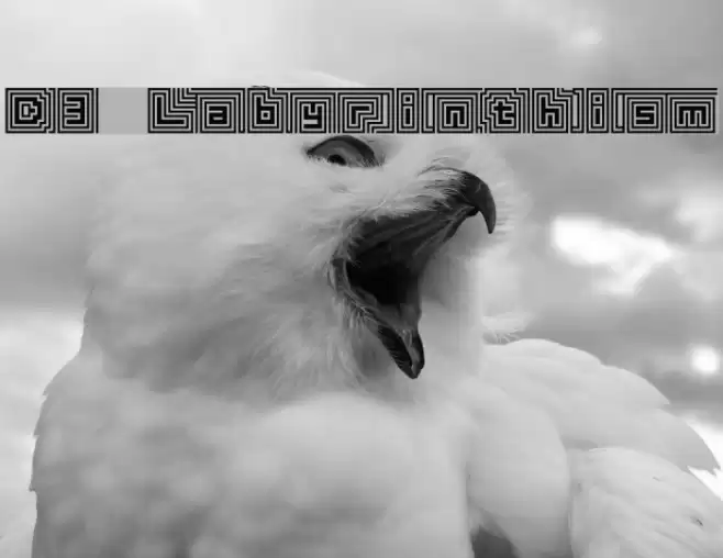 D3 Labyrinthism Font examples