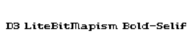 D3 LiteBitMapism Bold-Selif Font