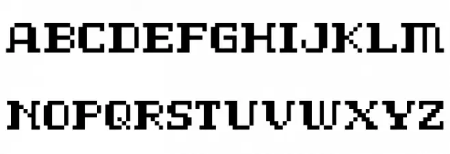 D3 LiteBitMapism Bold-Selif Polices MAJUSCULES