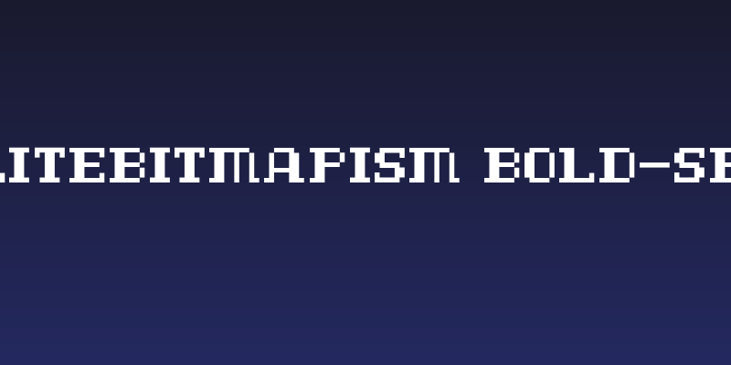 D3 LiteBitMapism Bold-Selif Social Header