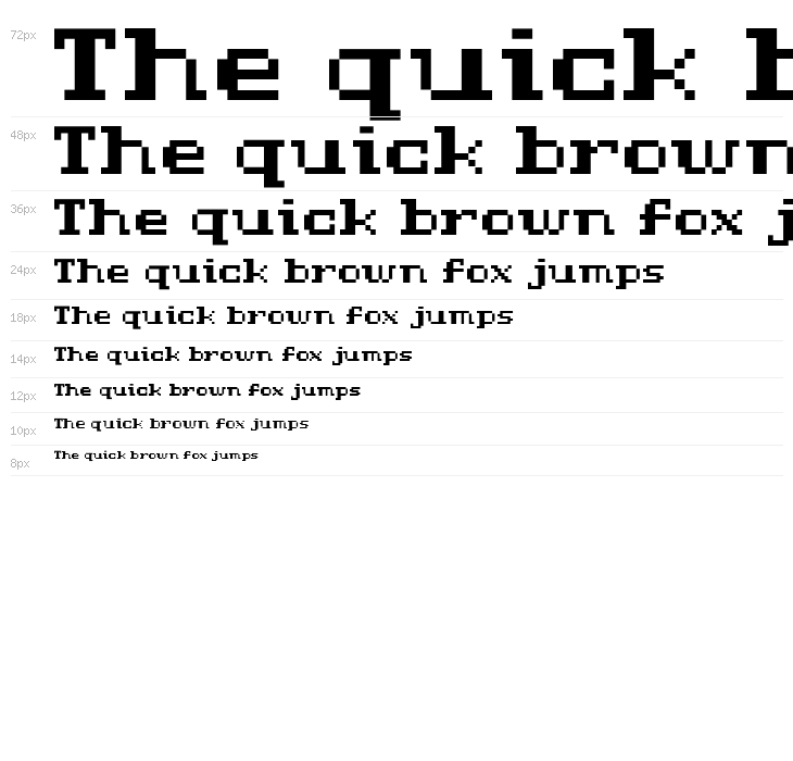 D3 LiteBitMapism Bold-Selif Waterfall